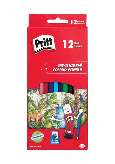 Pritt Karton Kutu Kuru Boya 12'li - 8 Adet Tarı 12 Li