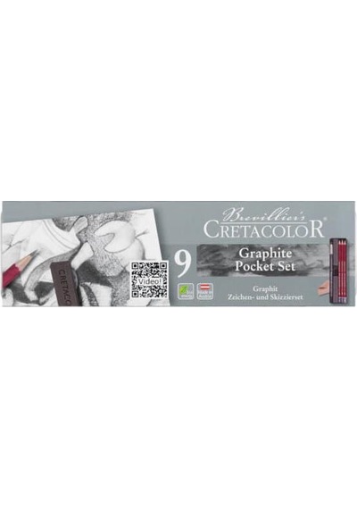Cretacolor Graphite Eskiz Seti 9 Parça Metal Kutu 16029