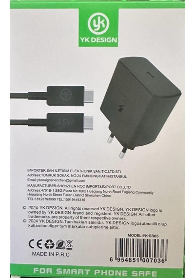 Pd45w Samsung Uyumlu Hızlı Şarj Aleti