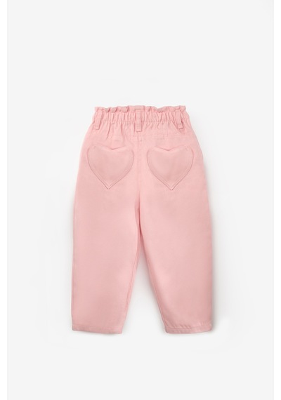 Le Mabelle Pembe Kız Çocuk Gabardin Pantolon - Prunella Pembe