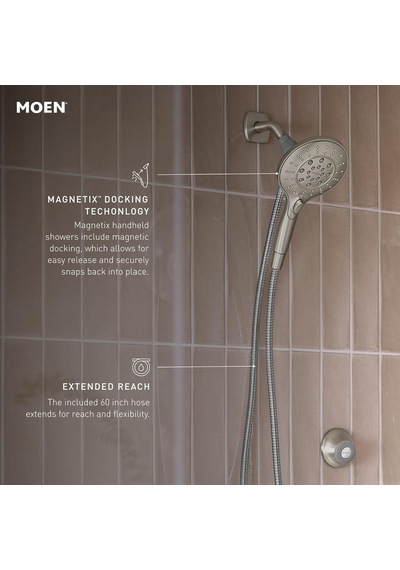 Moen 26112srn Engage Magnetix Altı İşlevli 15,5 Cm Manyetik Yerle Diğer