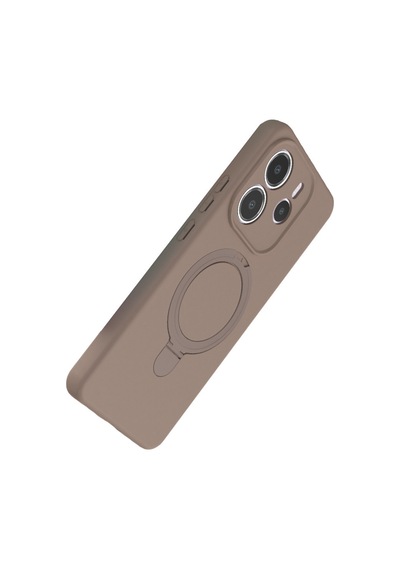 Newface Xiaomi Redmi Note 14 4g Regal Magsafe Standlı Kapak - Çöl Titanyum Çöl Titanyum