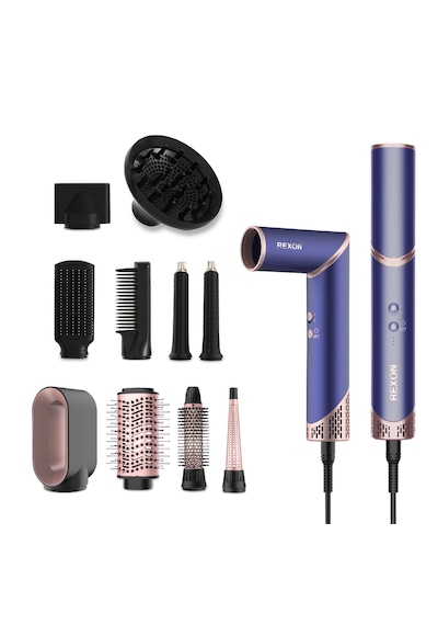 Rexon Flex 10-ın-1 Hot Air Wrap Saç Kurutma ve Şekillendirme Seti