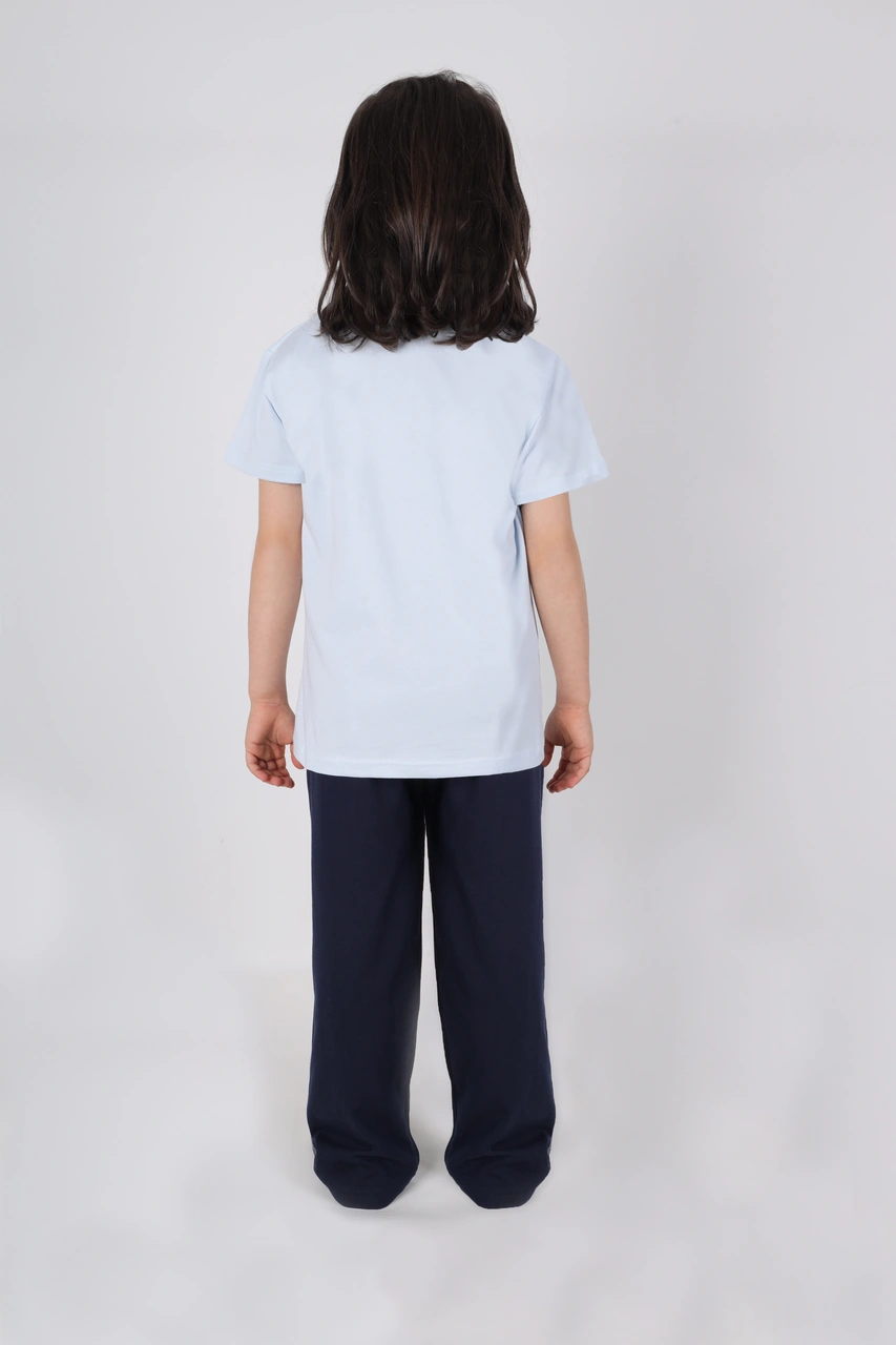 Koza İç Giyim Erkek Çocuk Pamuklu Kısa Kollu Baskılı Pijama Takımı A1123 Mavi - Lacivert Koza İç Giyim Erkek Çocuk Pamuklu Kısa Kollu Baskılı Pijama Takımı A1123 Mavi - Lacivert