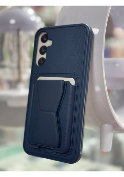 Samsung Galaxy A34 Uyumlu Standlı Deri Kartlıklı Kılıf