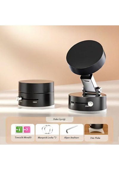 Mıknatıslı Katlanabilir Telefon Tutucu - Torpido Ve Cam Uyumlu 5570 Diğer