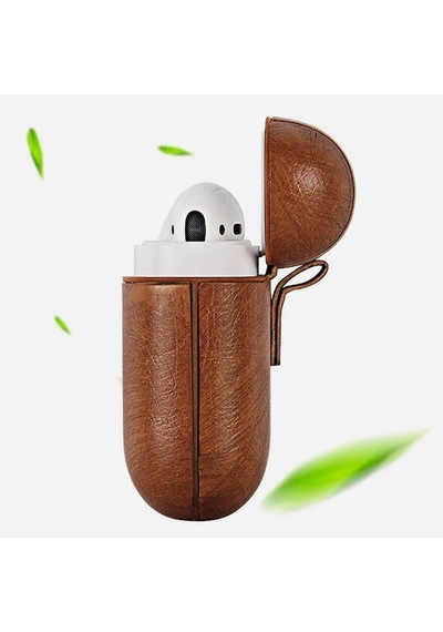 Ally Leather Case Apple Uyumlu AirPods 1-2 Pu Deri Koruma Kılıfı- 5775