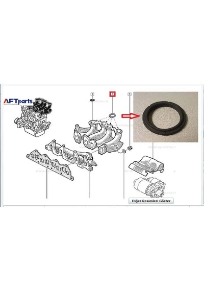 Emme Manifold Boğaz Contası Tk. 4ad. Kng 1.9 Dzl. F8q Aft 7701066962