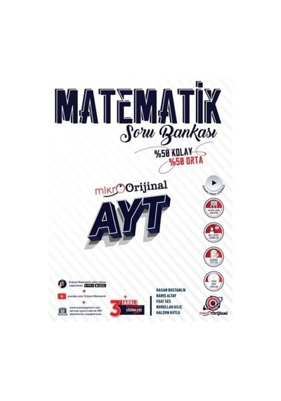 2025 Orijinal Mikro Ayt Matematik Soru Bankası