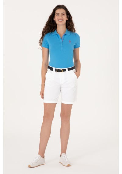 U.S. Polo Assn. Kadın Turkuaz Basic Tişört 50300896-VR093