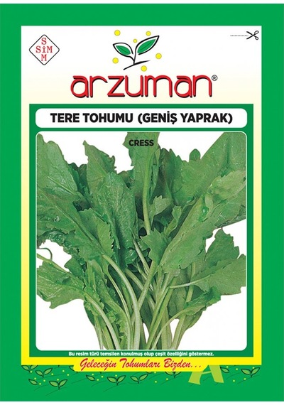 Arzuman Geniş Yaprak Tere Tohumu 10 G 3000 Adet