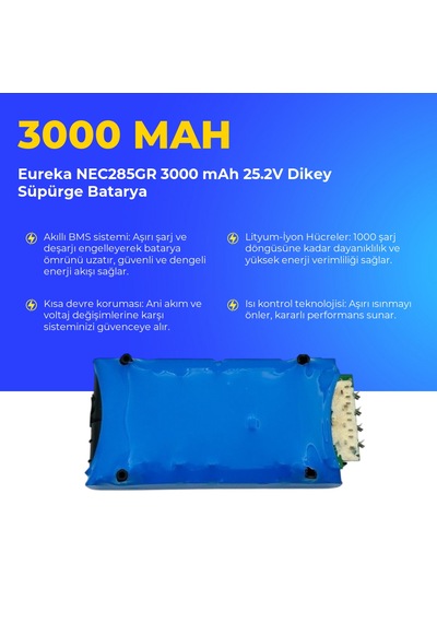 Eureka Nec285gr 3000 Mah 25.2v Dikey Süpürge Batarya