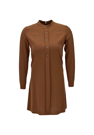 Kadın Köprü Dikişli Puntalı Tunik Bgl-st03600 Taba