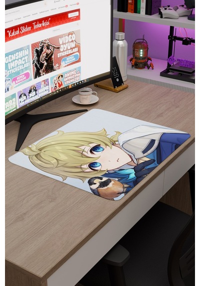 Mika Genshin Impact Anime Oyuncu V4 - 48x40 Xl Gaming Mouse Pad Fare Altlığı