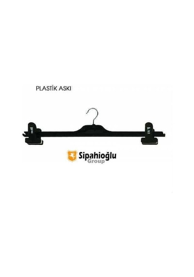 Mandallı Plastik Elbise Askısı 38 CM 50 Adet