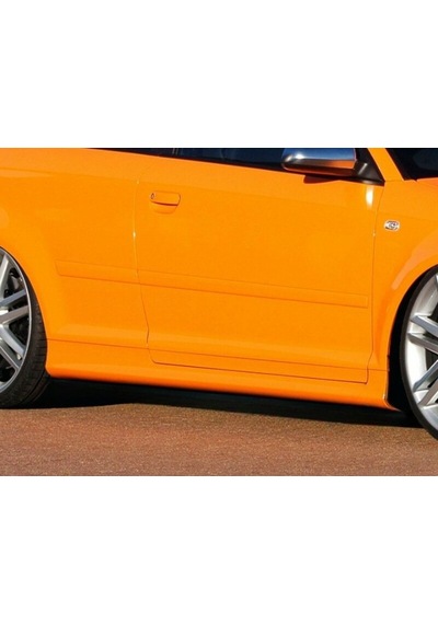 Audi A3 8p 2004-12 2 Kapı Uyumlu S3 Yan Marşpiyel Seti Sağ-sol - Boyasız - Fiberglass
