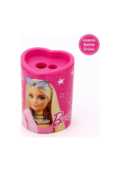 Bakgelal Lisanslı Barbie Metal Kalemtraş Hazneli Tekli Çocuk Okul Kırtasiye Kalem Açacağı - 9077831578214