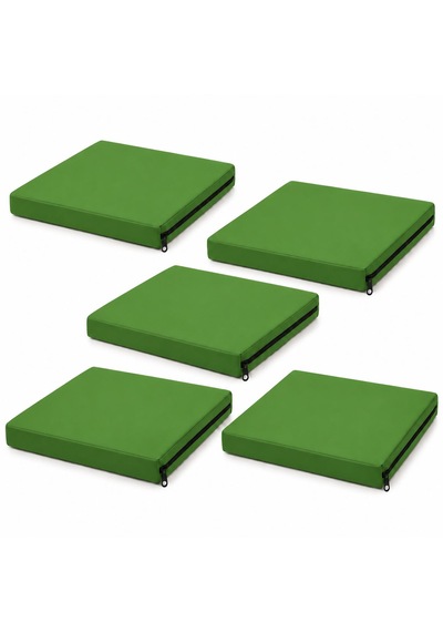 Kare 40x40x5cm Minderi , Sandalye Minderi ,kreş Anaokulu Oyun Minderi , Bahçe Dekor Minderi 40x40x5 Cm 5 Adet Yeşil