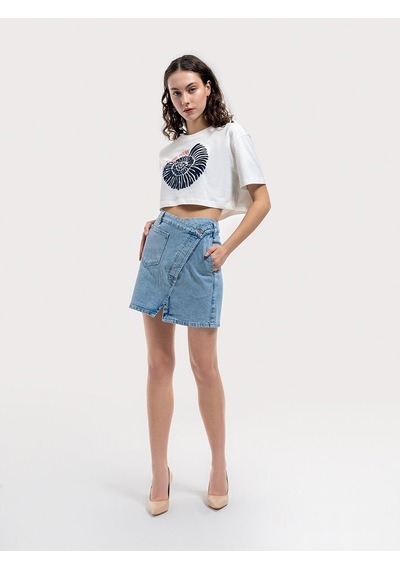LOFT Regular Fit Kadın Etek Denim