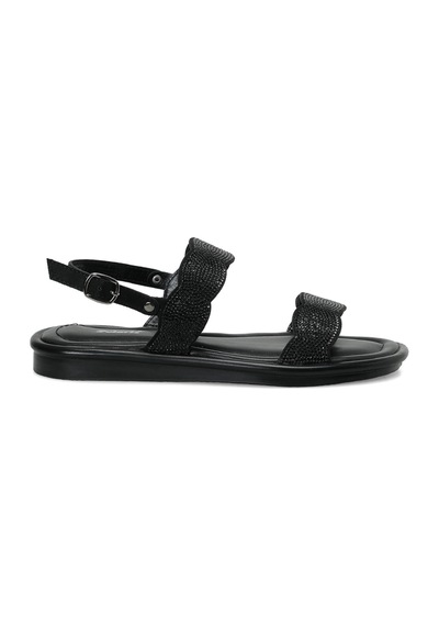 Polaris 327071.z Siyah Kadın Düz Sandalet 000000000102251480