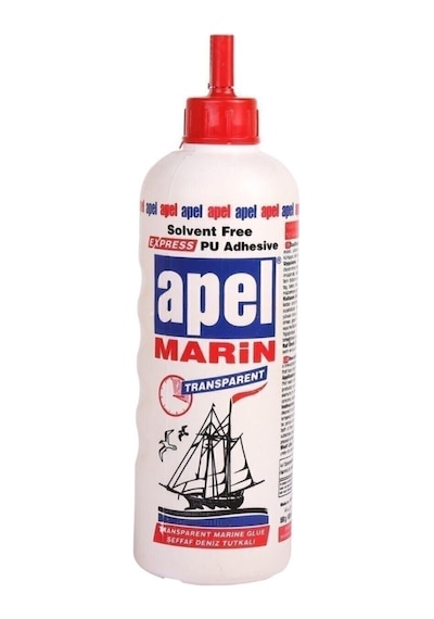 Apel Marin Şeffaf Poliüretan Gemi Deniz Tutkalı 600 Gr
