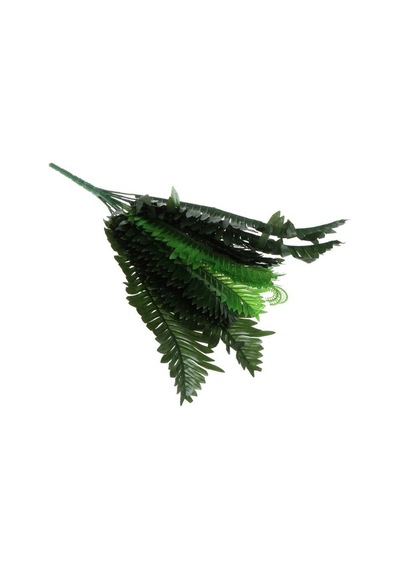Yapay Çiçek Cycas Aşk Merdiveni Eğrelti Otu Sıkas Bitkisi 18 Yaprak 40 50 Cm Yapay Bitki Yeşil