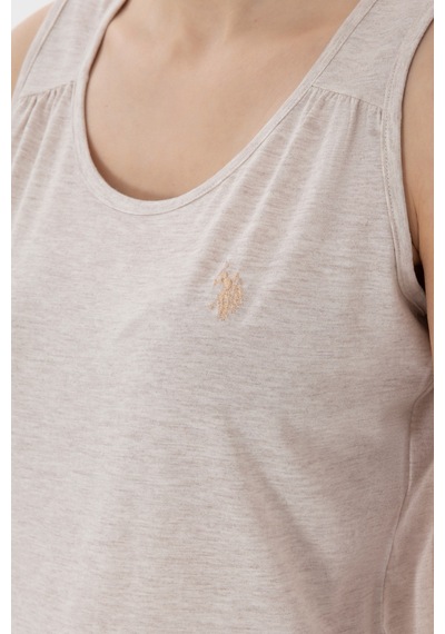 U.s. Polo Assn. Kadın Bej Pijama Takım 50312914-vr011 Bej