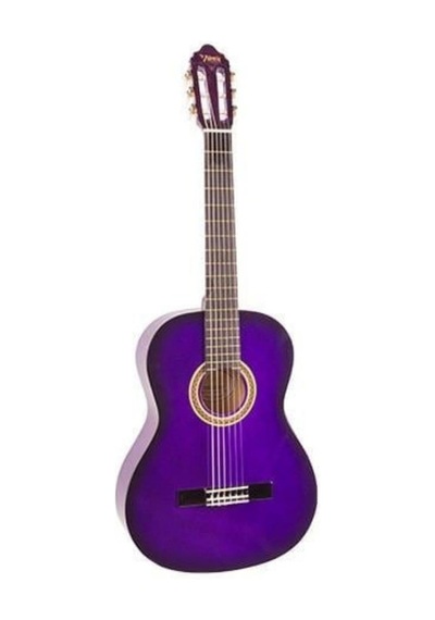 Valencia Vc104tpps Klasik Gitar 4/4 Mor Sunburst Sap Çelikli - Farklı Renk - Başlangıç
