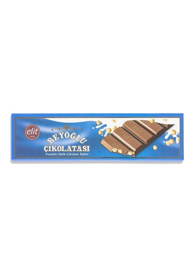 Tr Meşhur Beyoğlu Çikolatası Fındıklı Sütlü Tablet Çikolata 300g 2'li Set 2x300g Glutensiz