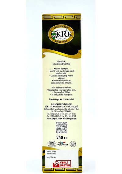 Kabak Çekirdeği Yağı 250cc Krk Gıda