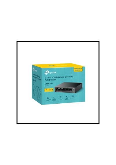 Tp-lınk Ls105lp, Green Tech, 5 Port, Megabit, 4 Port Poe 41w, Metal Kasa, Yönetilemez, Masaüstü Swit