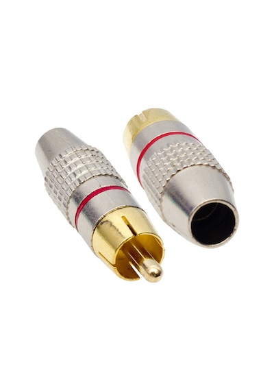 Elektromer Tos Fiş Gold Metal Konnektör