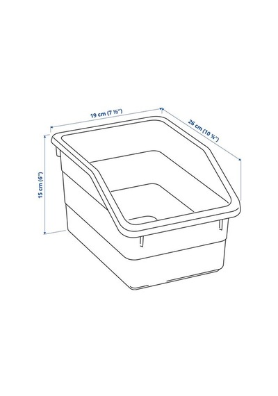 Ikea Sockerbıt Kutu, Pembe, 19x26x15 Cm