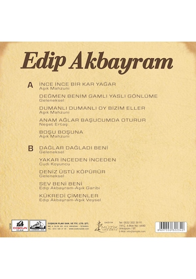 Edip Akbayram - Edip Akbayram Plak