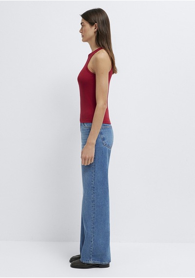Mavi - Halter Yaka Kırmızı Atlet 1613912-70391
