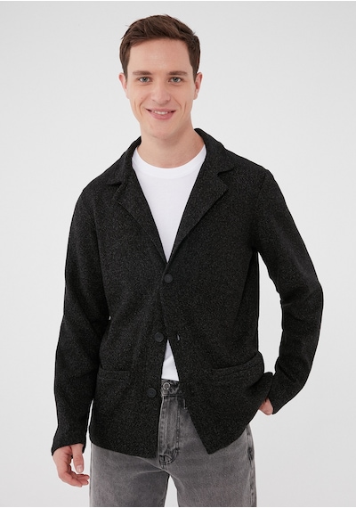 Mavi - Siyah Triko Blazer Ceket 070699-900(445103208) Siyah