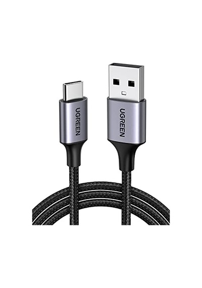 3.0 A Usb-a & Usb-c Örgülü Şarj Ve Data Kablosu, 2 Metre, Siyah, 60128