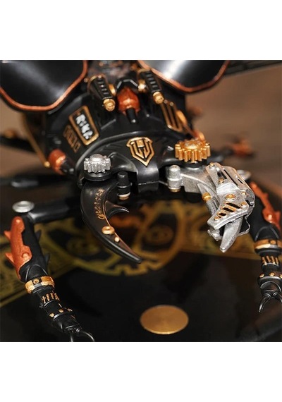 Rokr Mı03 Stag Beetle Dıy Mechanical 3d Puzzle Maket Model Seti 3d Model Kit Detaylı Dekoratif Hobi Seti Hareketli Ve Işıklı