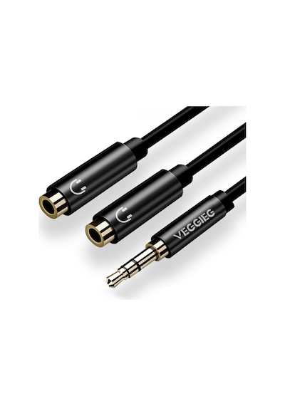 Veggieg 3.5mm 2 Kulaklık Çoklayıcı Y Kablo