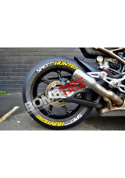 Motosiklet Lastik Yazısı 4 Adet 2.5 Cm 3d Oto Lastik Yazısı Sticker Arma Şerit 1103 Yapıştırıcısız