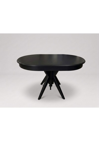 Vintera Açılır Oval Ahşap Mutfak Masası 80x120 Siyah