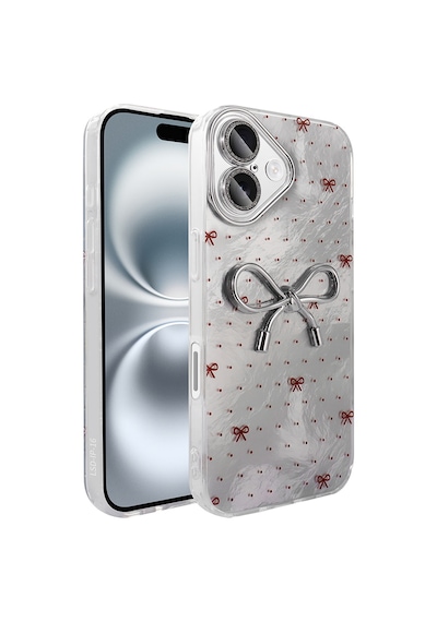 Apple Uyumlu iPhone 16 Kılıf Kamera Korumalı Figürlü Zore Ponti Silikon Kapak - Lila Lila