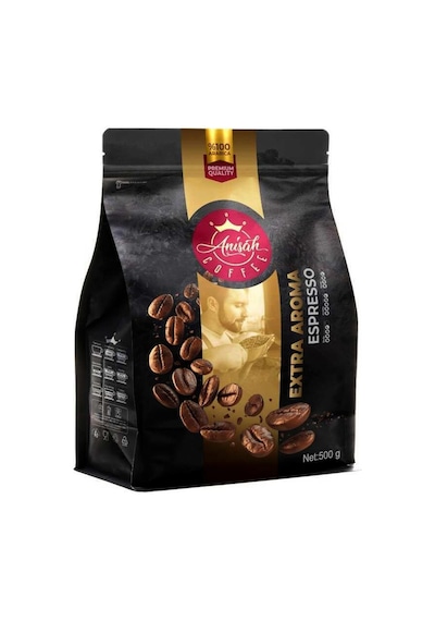 Anisah Coffee Espresso Extra Aroma Koyu Kavrulmuş Çekirdek 500 G