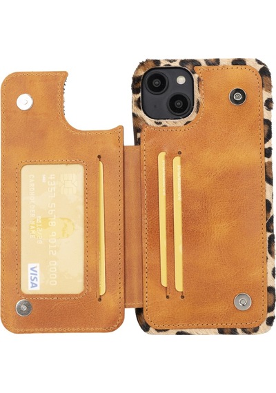 Bouletta Apple Uyumlu iPhone 14 Plus Deri Kılıf UBW LEO1N