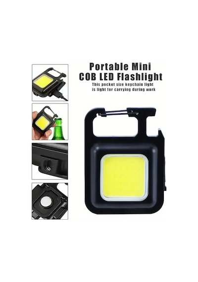 Anahtarlıklı Fener Fener Cob Led Çok Renkli