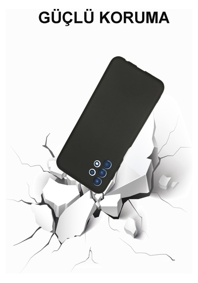 Abatech Samsung Uyumlu A13 Siyah Lansman Kılıf