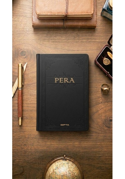 Pera 17x24 Çizgisiz Deri Kapak Ciltli Defter Model 4 Çok Renkli