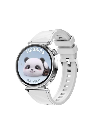 Huawei Watch Gt5 41mm Uyumlu Mkst Krd-129 Silikon Kordon Strap Kayış-beyaz