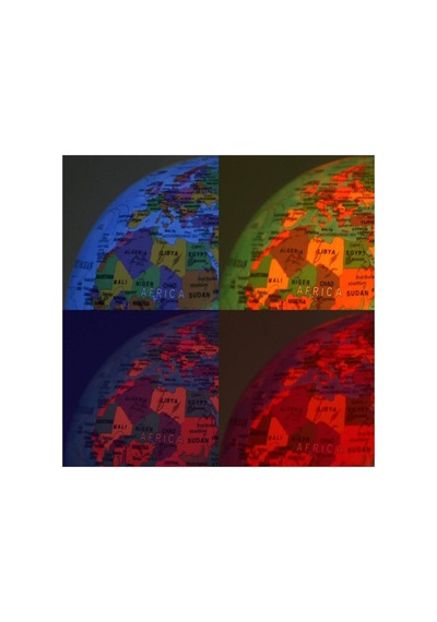 2 Adet Işıklı Dünya Dekoratif 14 Cm Sert Plastik Dönen Işıklı Küre 360 Derece Sürekli Dönüş Pil İle Çalışan Karışık Renk Globe Lighted
