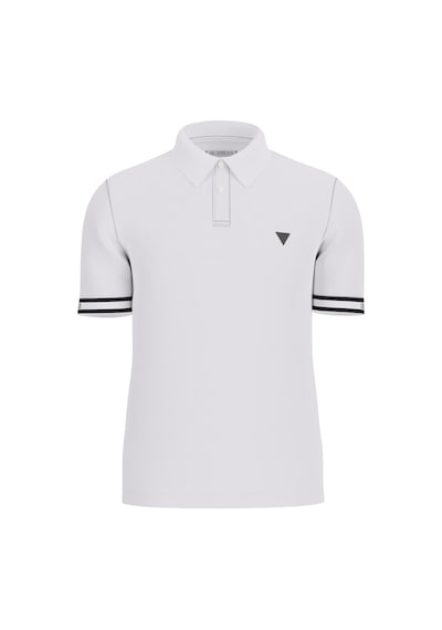 Guess Pique Slim Fit Erkek Polo T-shirt M6gp60k3076 Beyaz